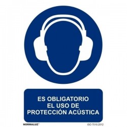 SEÑAL OBLIGATORIO EL USO DE PROTECCIÓN ACÚSCTICA RD20015 NORMALUZ