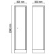 Medidas armario de 1 puerta C55A1 composición mueble taller Beta