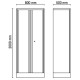Medidas armario de chapa 2 puertas Beta Tools composición muebles