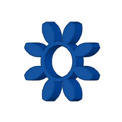 ESTRELLA DE NBR 85-90°Sh PARA ACOPLAMIENTO ELÁSTICO COLOR AZUL VARIAS MEDIDAS ESTRELLA DE NBR 85-90°Sh PARA ACOPLAMIENTO ELÁSTICO COLOR AZUL VARIAS MEDIDAS