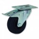 RUEDA GIRATORIA CON FRENO DE GOMA 200 MM PARA HOSPITALES CON CAPACIDAD DE CARGA DE HASTA 200 KG