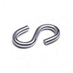 GANCHO EN ESE ABIERTA GALVANIZADA 108 GANCHO EN ESE ABIERTA GALVANIZADA 108