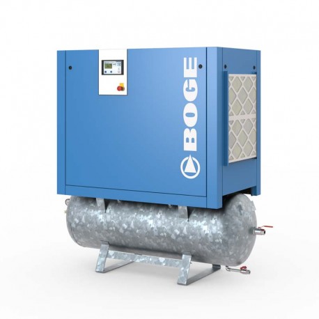 COMPRESOR DE TORNILLO 7,5BAR/10BAR 15CV con depósito DE 500 LITROS C12-2LR BOGE