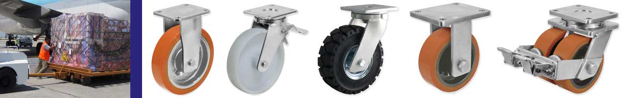 tipos de ruedas industriales de carga pesada